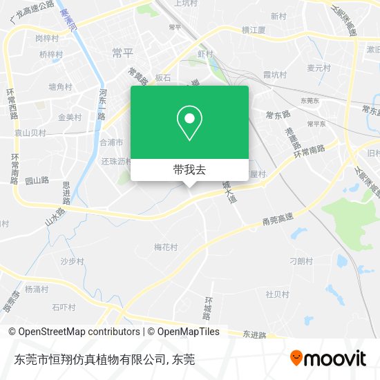 东莞市恒翔仿真植物有限公司地图