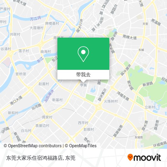 东莞大家乐住宿鸿福路店地图