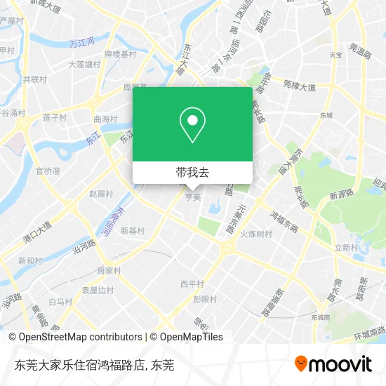 东莞大家乐住宿鸿福路店地图