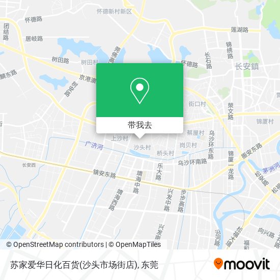 苏家爱华日化百货(沙头市场街店)地图