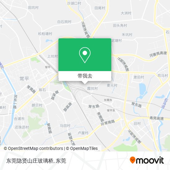 东莞隐贤山庄玻璃桥地图