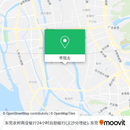 东莞农村商业银行24小时自助银行(义沙分理处)地图