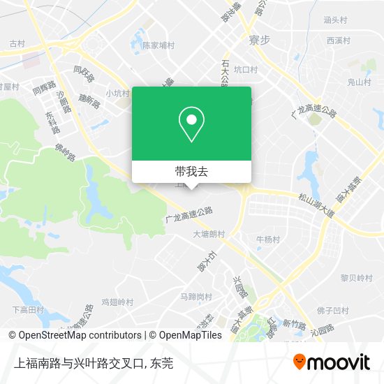 上福南路与兴叶路交叉口地图