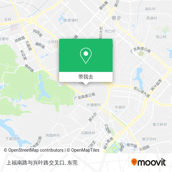 上福南路与兴叶路交叉口地图