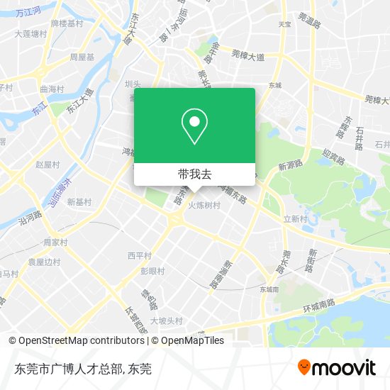 东莞市广博人才总部地图