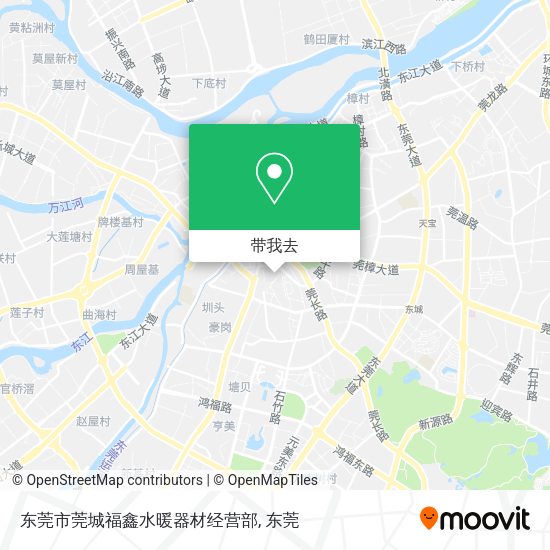东莞市莞城福鑫水暖器材经营部地图