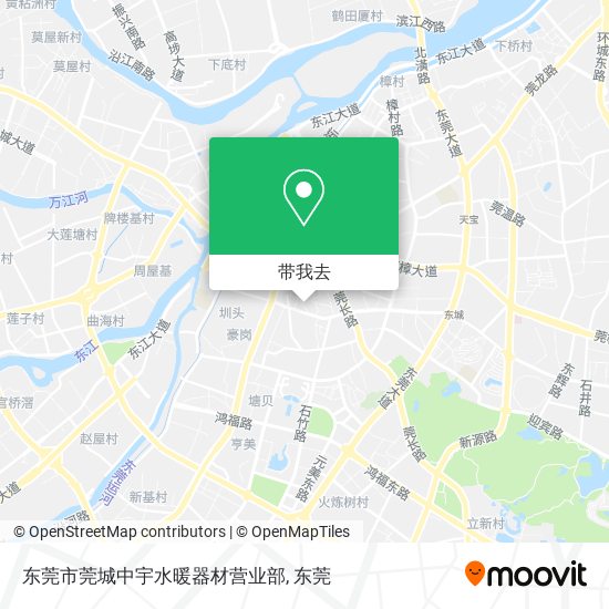 东莞市莞城中宇水暖器材营业部地图