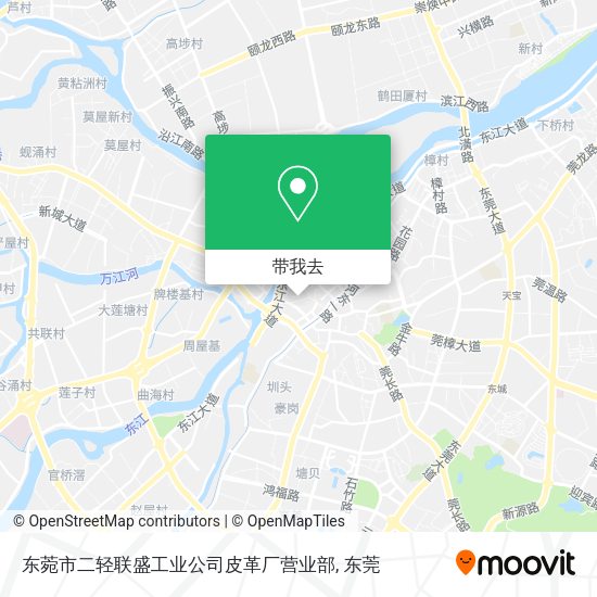 东菀市二轻联盛工业公司皮革厂营业部地图