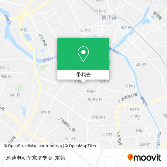 雅迪电动车东坑专卖地图
