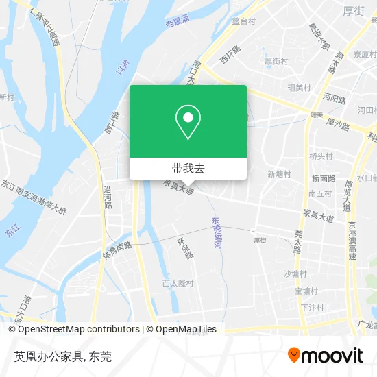 英凰办公家具地图