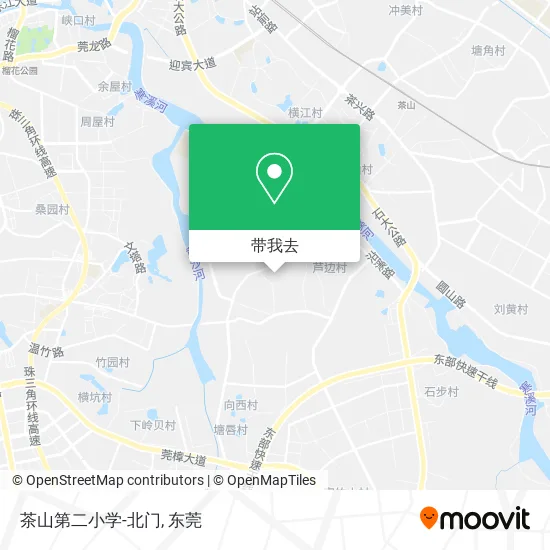 茶山第二小学-北门地图