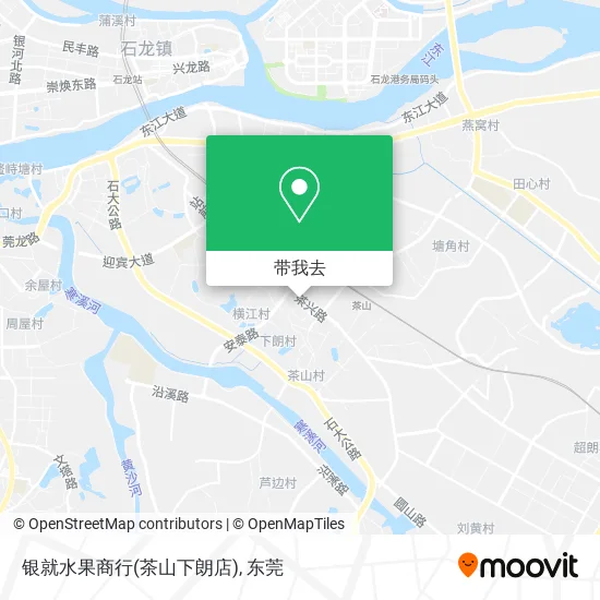 银就水果商行(茶山下朗店)地图