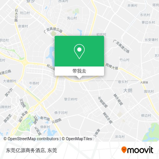 东莞亿源商务酒店地图