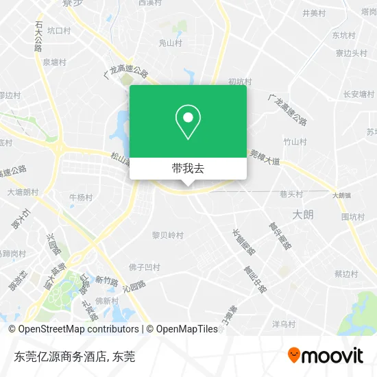 东莞亿源商务酒店地图