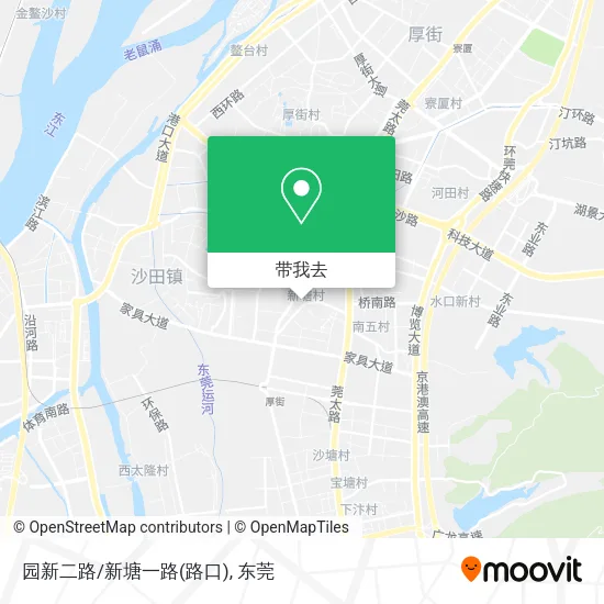 园新二路/新塘一路(路口)地图