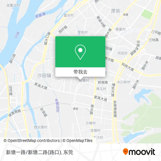 新塘一路/新塘二路(路口)地图