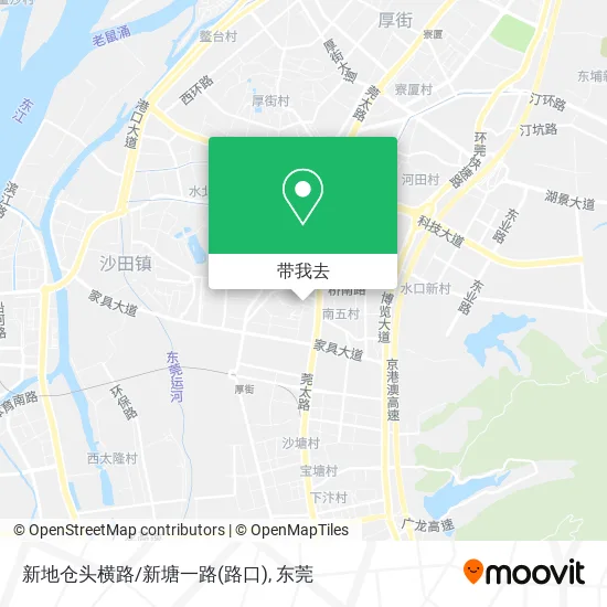 新地仓头横路/新塘一路(路口)地图