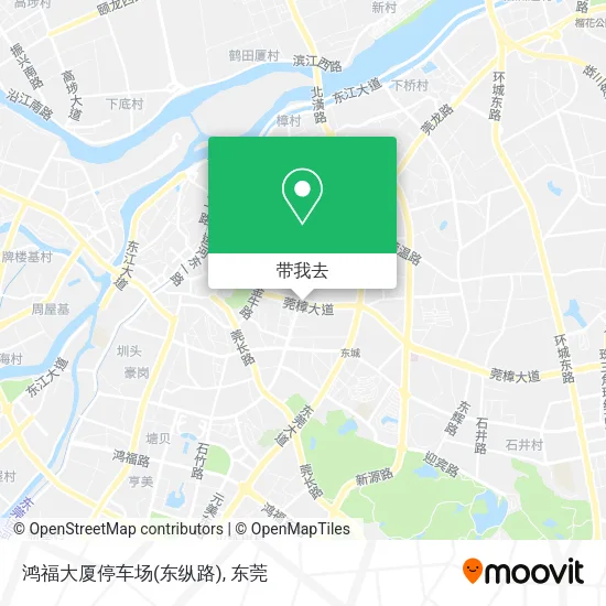 鸿福大厦停车场(东纵路)地图