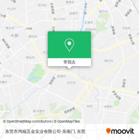 东莞市鸿福五金实业有限公司-东南门地图