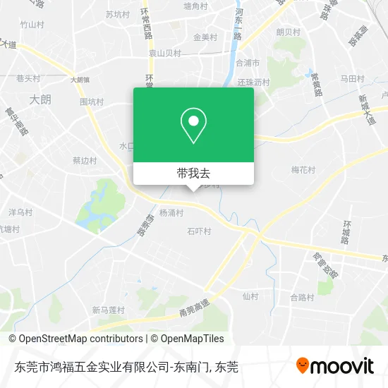 东莞市鸿福五金实业有限公司-东南门地图