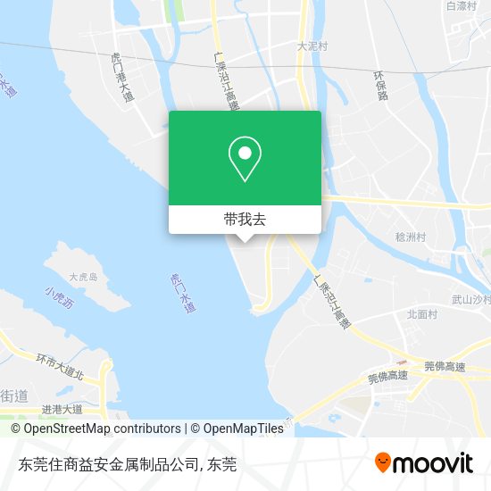 东莞住商益安金属制品公司地图