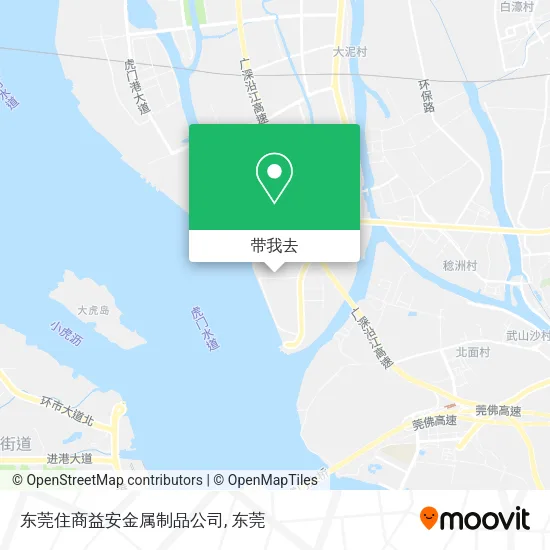 东莞住商益安金属制品公司地图