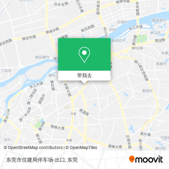 东莞市住建局停车场-出口地图
