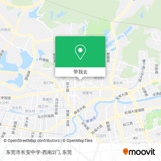 东莞市长安中学-西南2门地图
