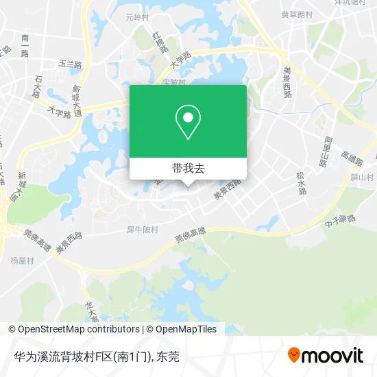 华为溪流背坡村F区(南1门)地图