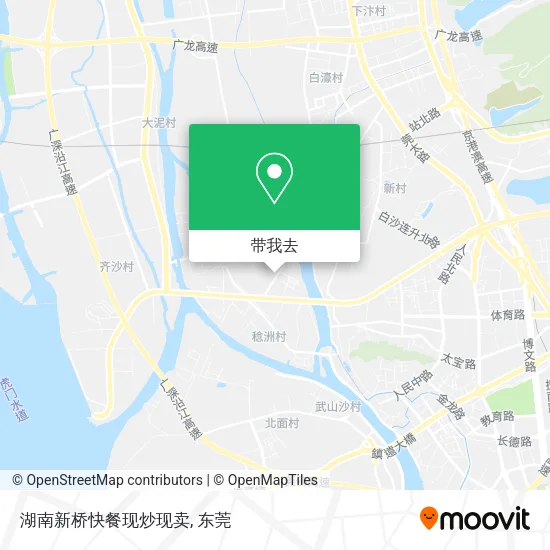 湖南新桥快餐现炒现卖地图