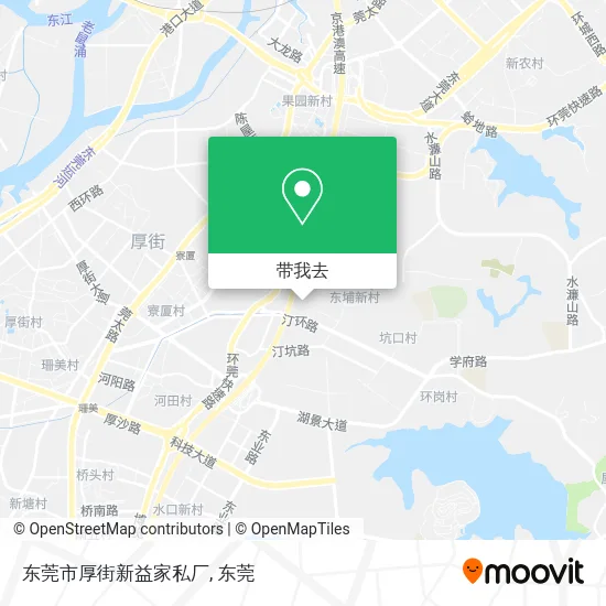 东莞市厚街新益家私厂地图