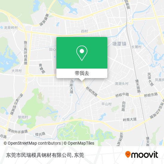 东莞市民瑞模具钢材有限公司地图