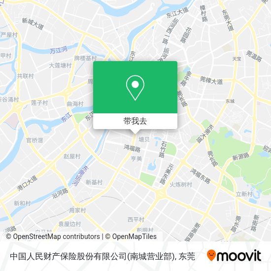 中国人民财产保险股份有限公司(南城营业部)地图