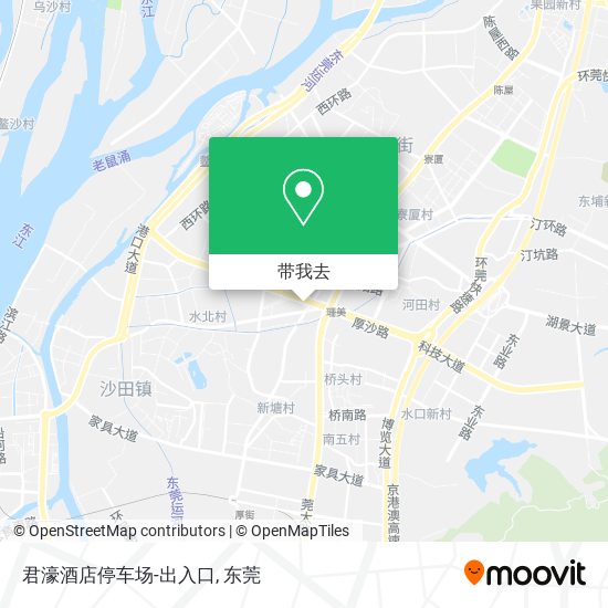 君濠酒店停车场-出入口地图