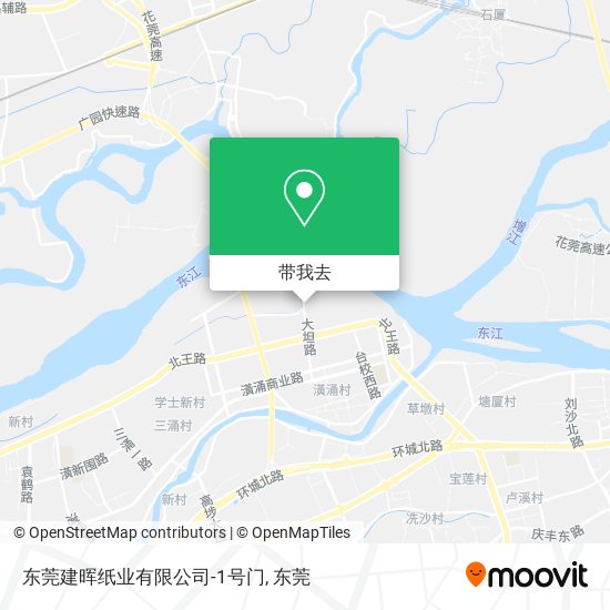 东莞建晖纸业有限公司-1号门地图