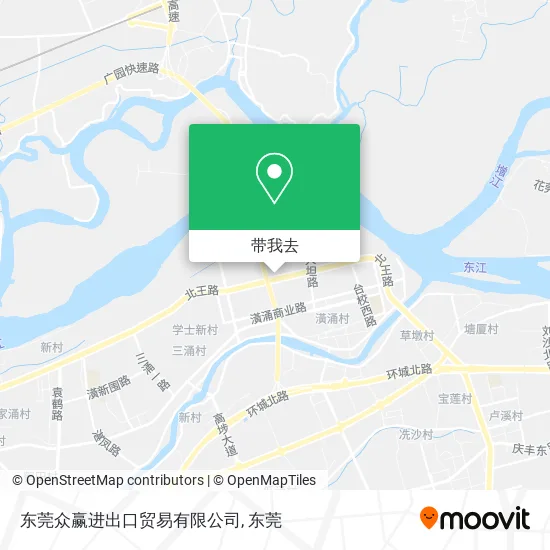 东莞众赢进出口贸易有限公司地图