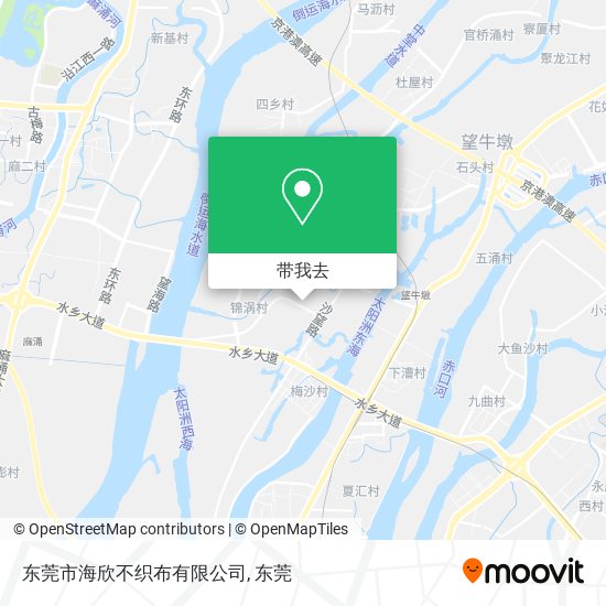 东莞市海欣不织布有限公司地图