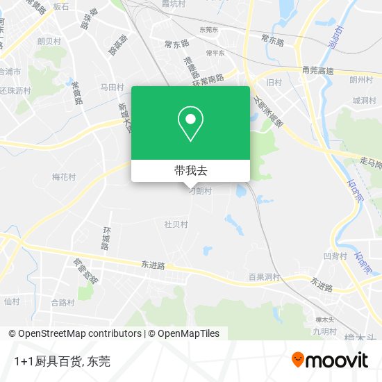 1+1厨具百货地图