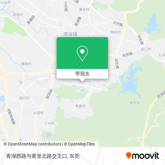 青湖西路与青篁北路交叉口地图