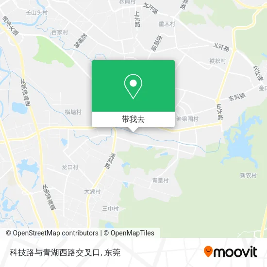 科技路与青湖西路交叉口地图