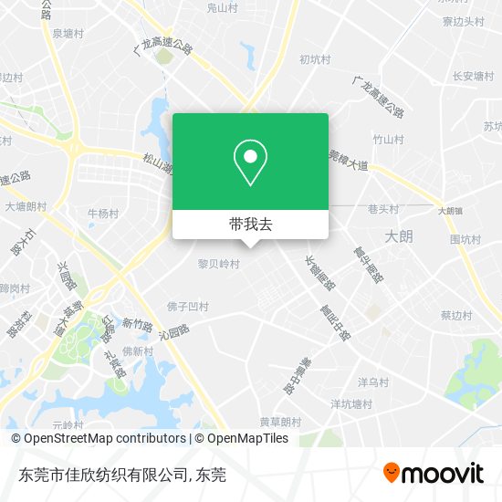 东莞市佳欣纺织有限公司地图