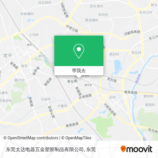 东莞太达电器五金塑胶制品有限公司地图