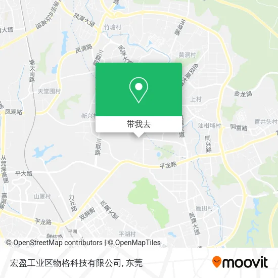 宏盈工业区物格科技有限公司地图