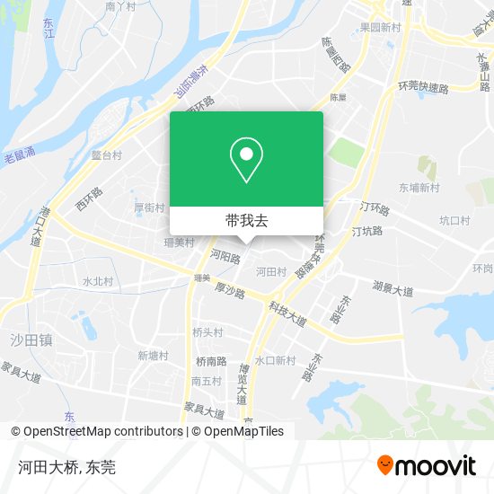河田大桥地图