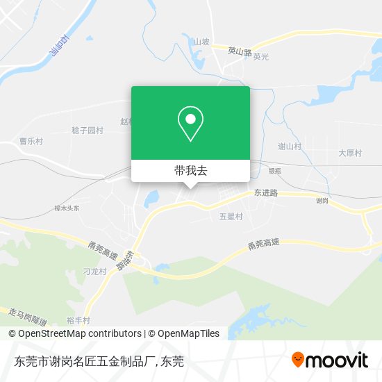 东莞市谢岗名匠五金制品厂地图