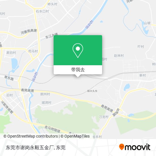东莞市谢岗永毅五金厂地图