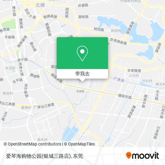 爱琴海购物公园(银城三路店)地图