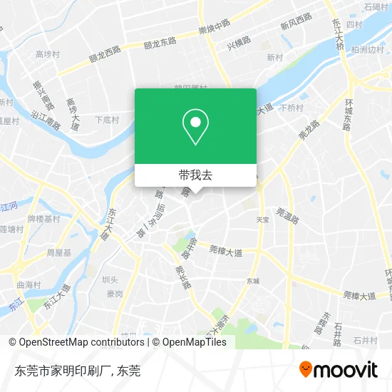 东莞市家明印刷厂地图