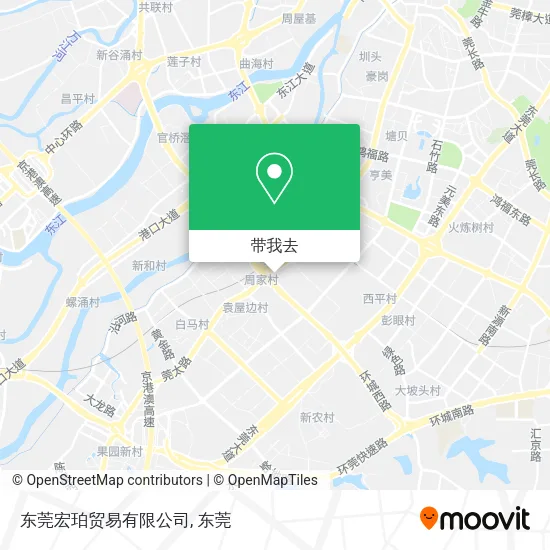 东莞宏珀贸易有限公司地图