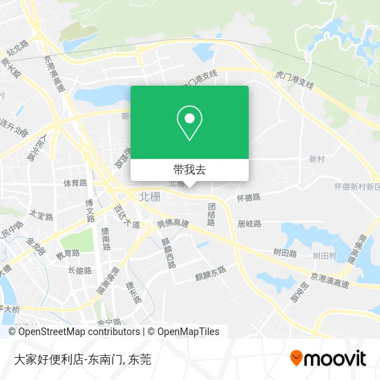 大家好便利店-东南门地图